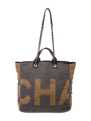 Raffia Maxi Deauville Shopping Tote