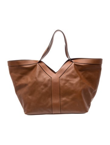 Leather Y Tote Large 2024