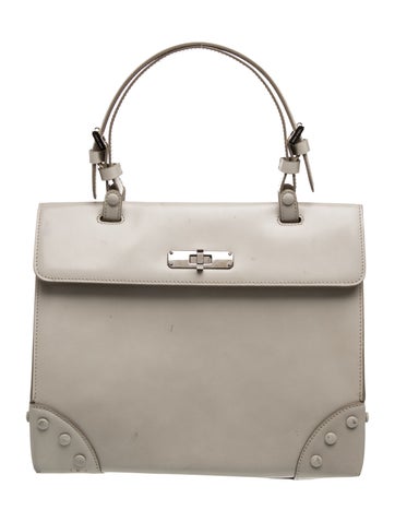 Patent Leather Top Handle Bag