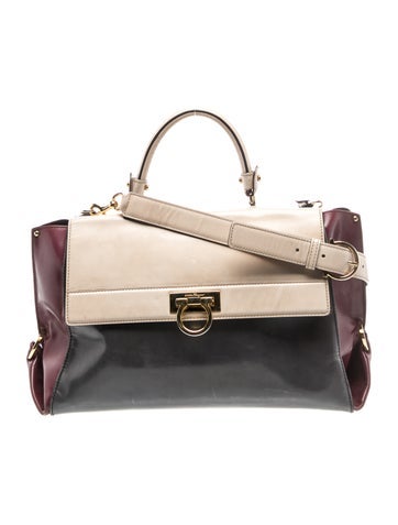 Leather Top Handle Bag