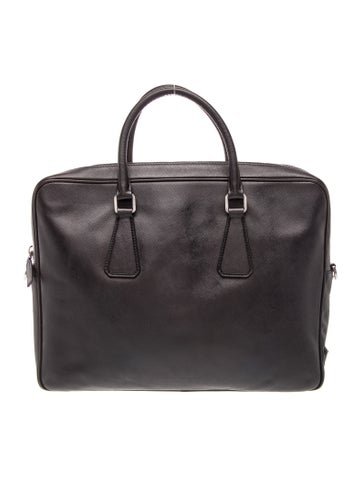 Saffiano Leather Briefcase