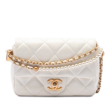 Mini Quilted Lambskin Pearl My Perfect Single Flap