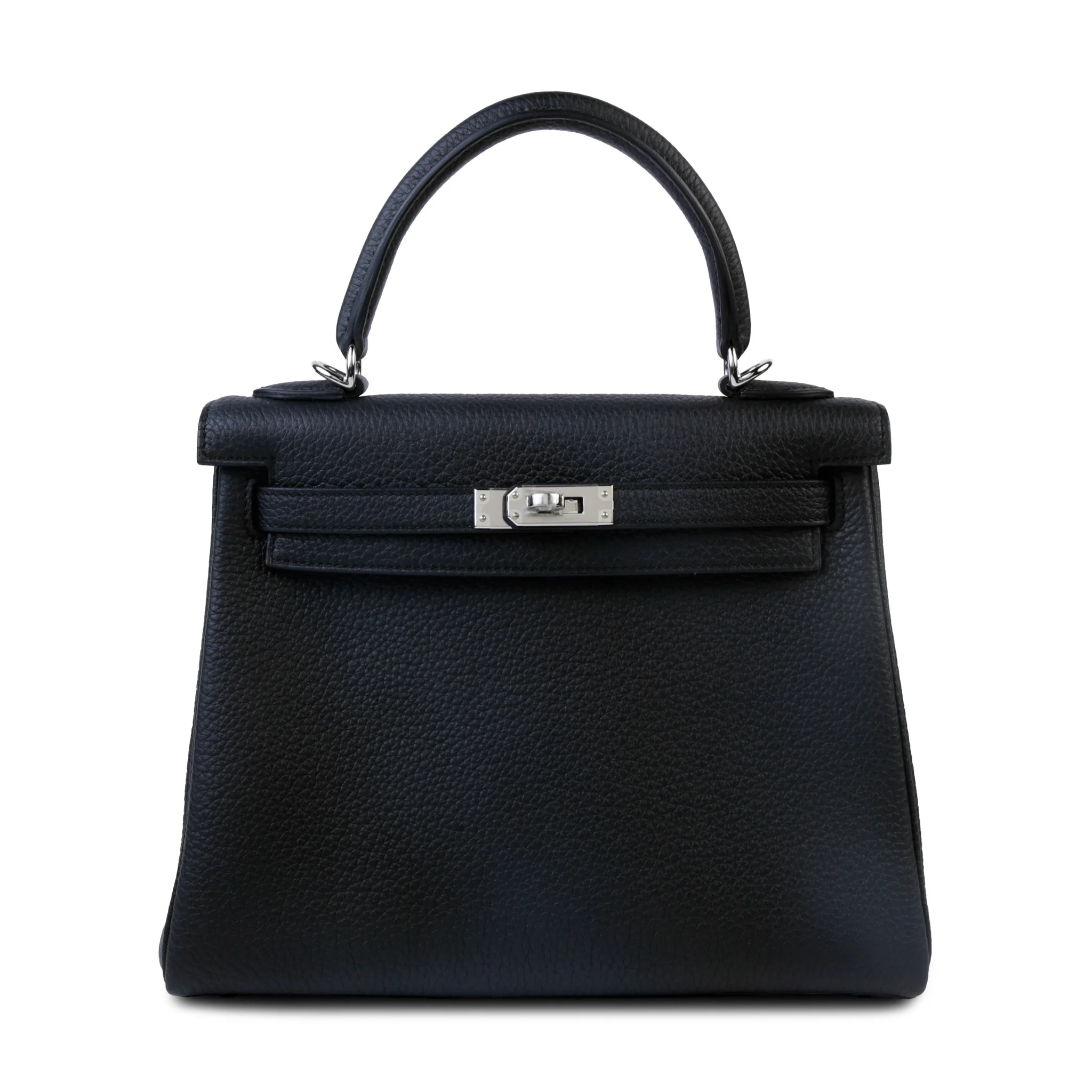 Brand New ( Rank N ) HERMÈS Kelly 25 Noir (89) Togo Palladium hardware G (2026)