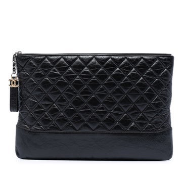 Calf Leather Large Aged Calfskin Gabrielle O Case Clutch