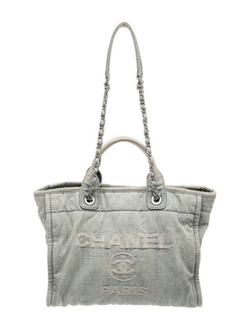 Small Denim Deauville Shopping Tote