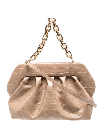 Embossed Leather Shoulder Bag