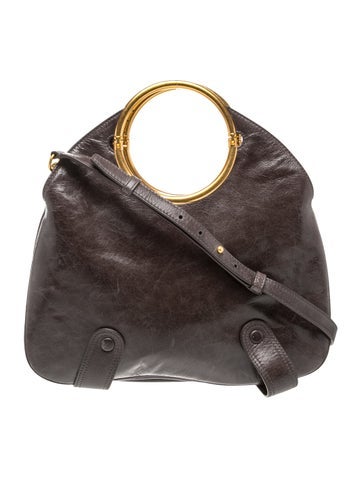 Leather Top Handle Bag