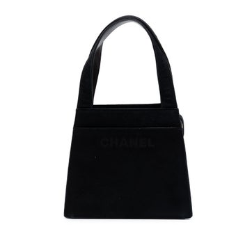 Suede Logo Handbag