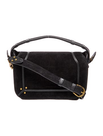 Suede Top Handle Bag