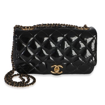 Patent Leather Flap Bag