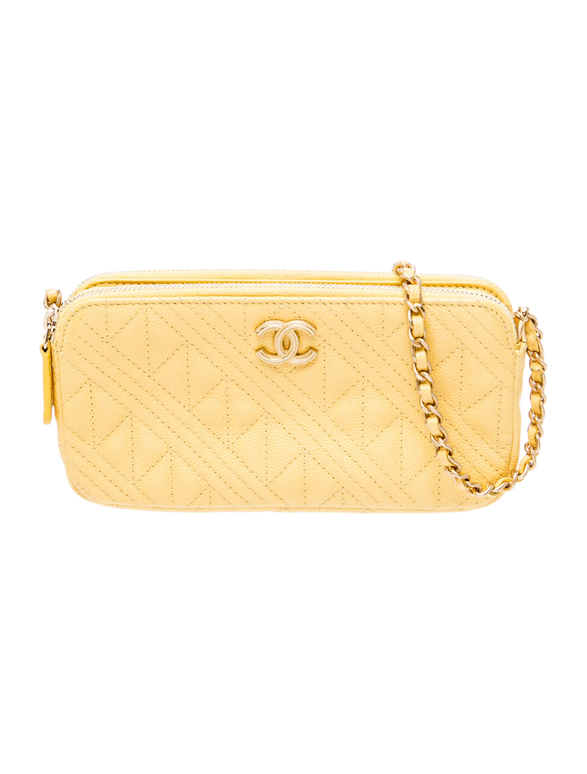 Double Zip Clutch w/ Chain