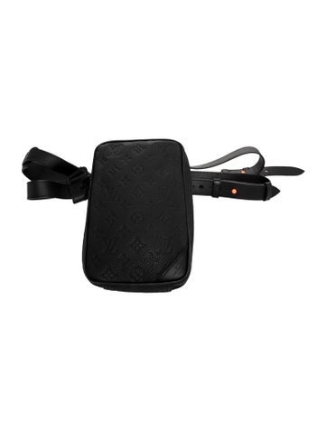 LV Monogram Monogram Taurillon Side Utility Bag