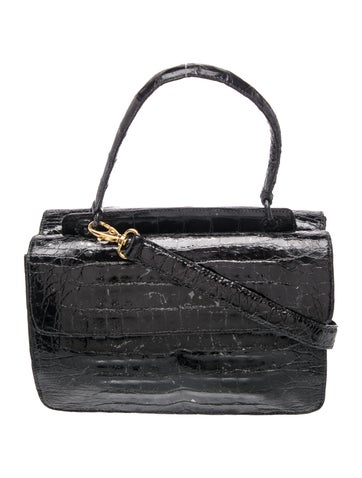 Crocodile Black Crocodile Hexagon Small