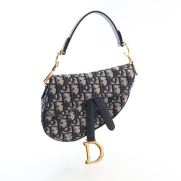 Canvas Oblique Saddle Bag Mini