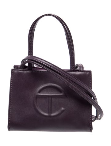 Telfar Vegan Leather Grape Shopping. Small