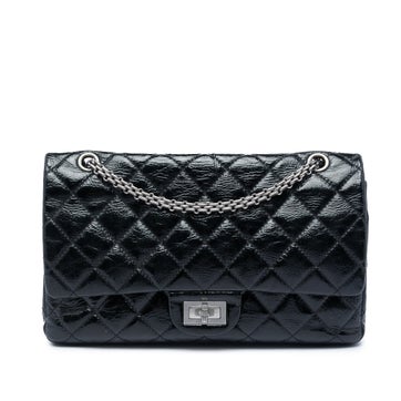Quilted Crinkled Patent Reissue 2.55 Double Flap