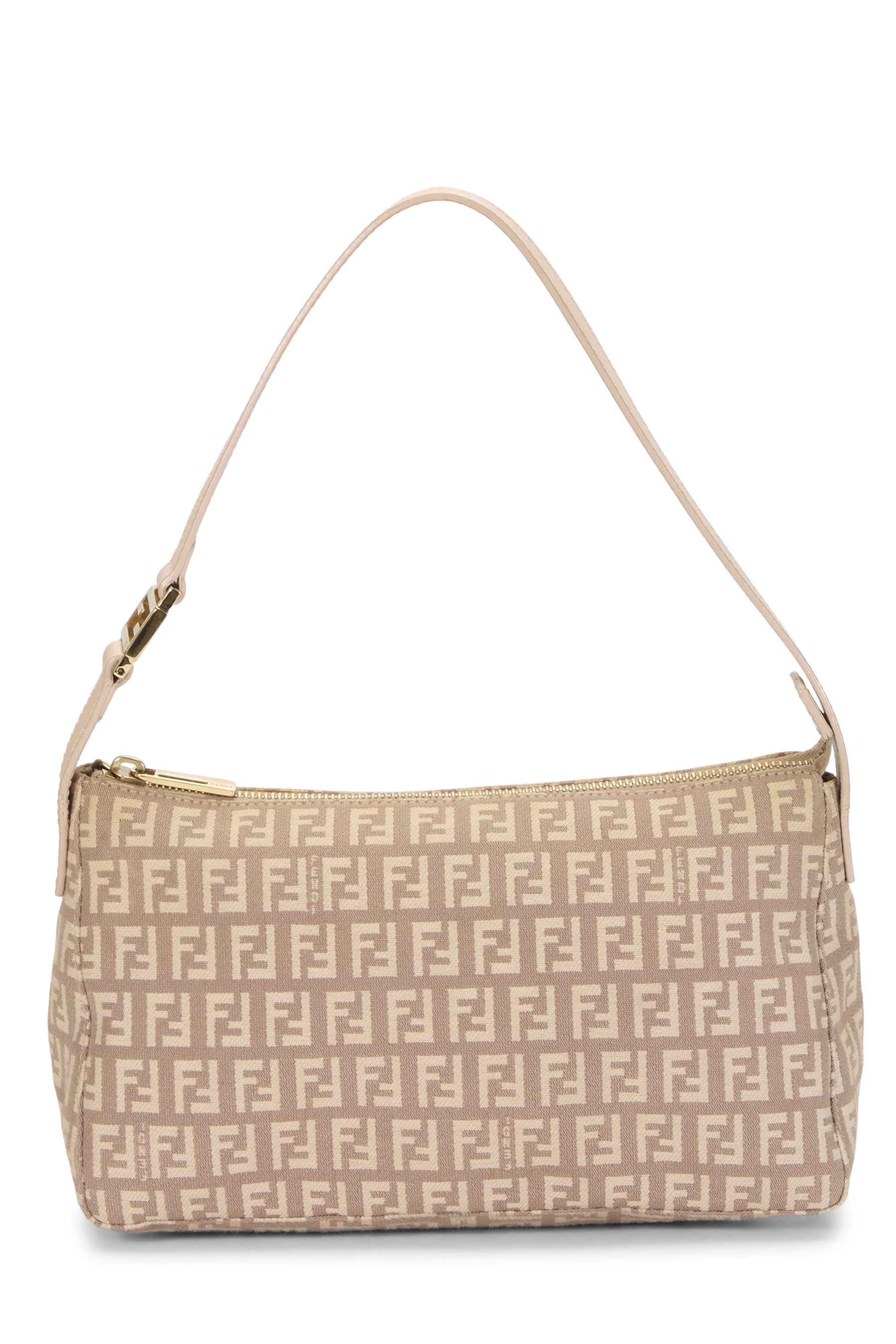 Fendi Pink Zucchino Canvas Shoulder Bag