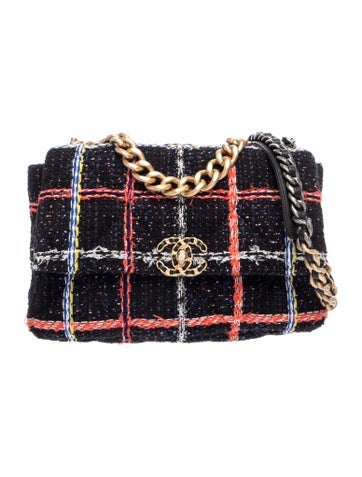 Large Tweed 19 Flap Bag