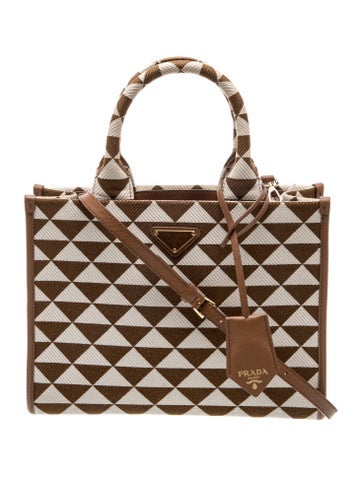 Enameled Metal Triangle Symbole Tote Small