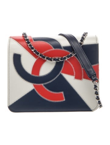 Patchwork CC Tassel Crossbody Bag