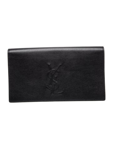 Leather Belle de Jour Flap Clutch Large