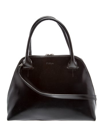 Leather Top Handle Bag