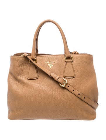 Vitello Phenix Leather Top Handle Bag