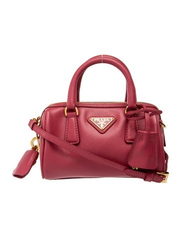 Saffiano Lux Leather Shoulder Bag
