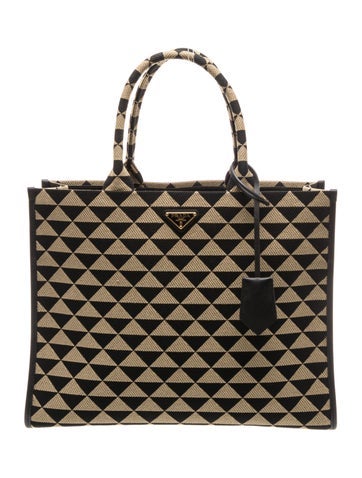 Saffiano Leather Symbole Jacquard Large