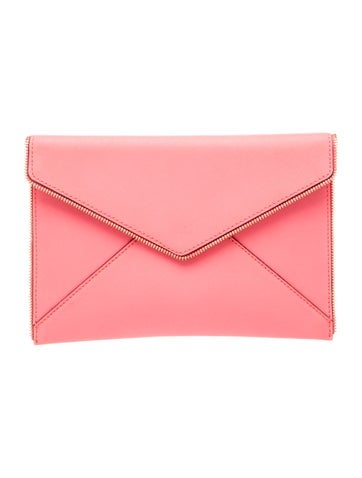 Saffiano Leather Clutch