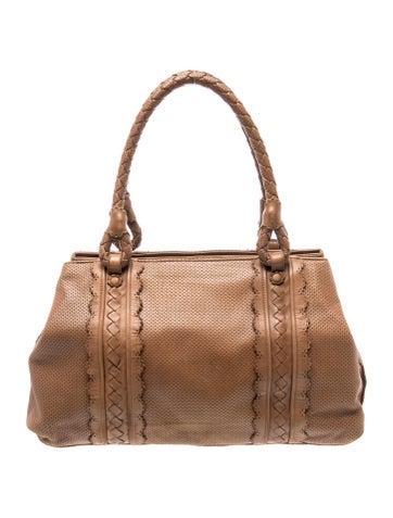 Intrecciato Perforated Tote Bag