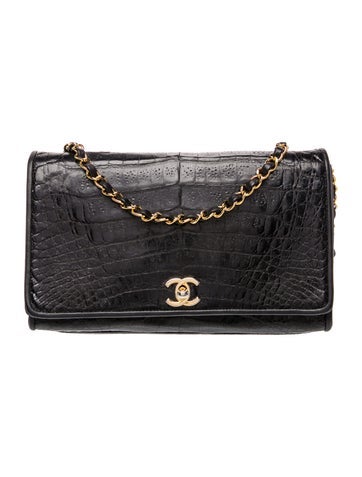Medium Crocodile Flap Bag