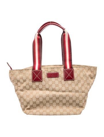 GG Canvas GG Canvas Sherry Line Tote Bag