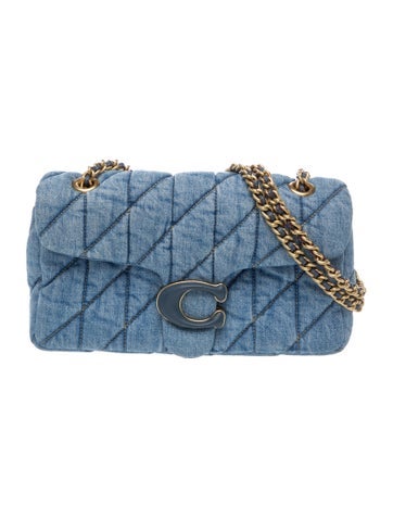 Denim Quilted Denim Tabby Shoulder Bag 26