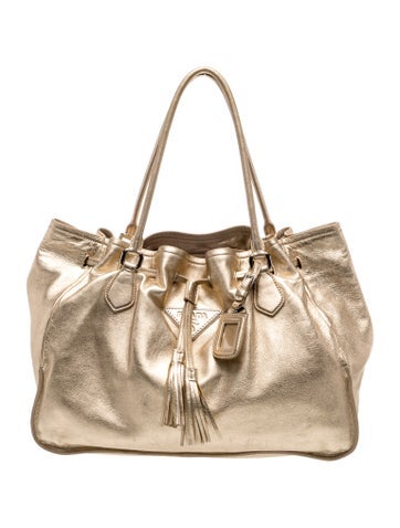 Enameled Metal Triangle Tote