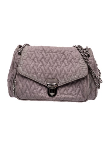 Tessuto Nylon Tessuto Quilted Flap Bag