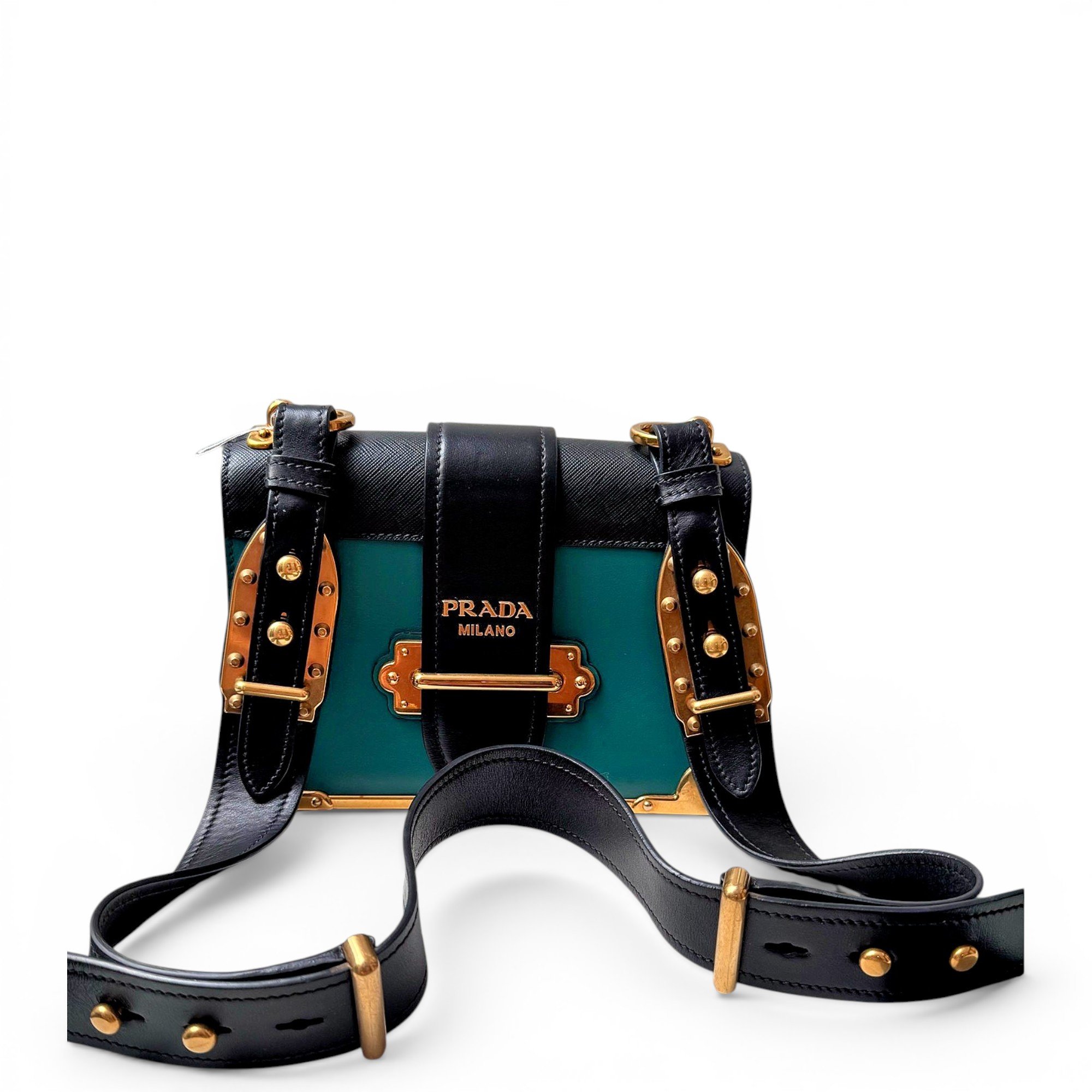 Prada Cahier leather handbag