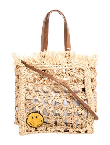 Straw Top Handle Bag