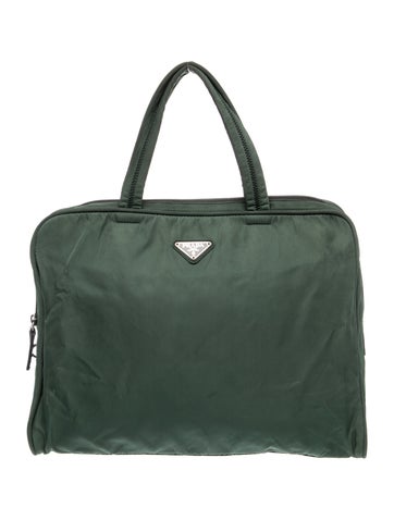 Tessuto Nylon Top Handle Bag