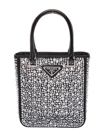 Enameled Metal Triangle Top Handle Bag