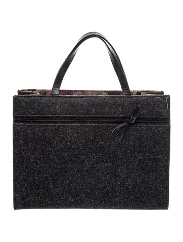 Wool Top Handle Bag