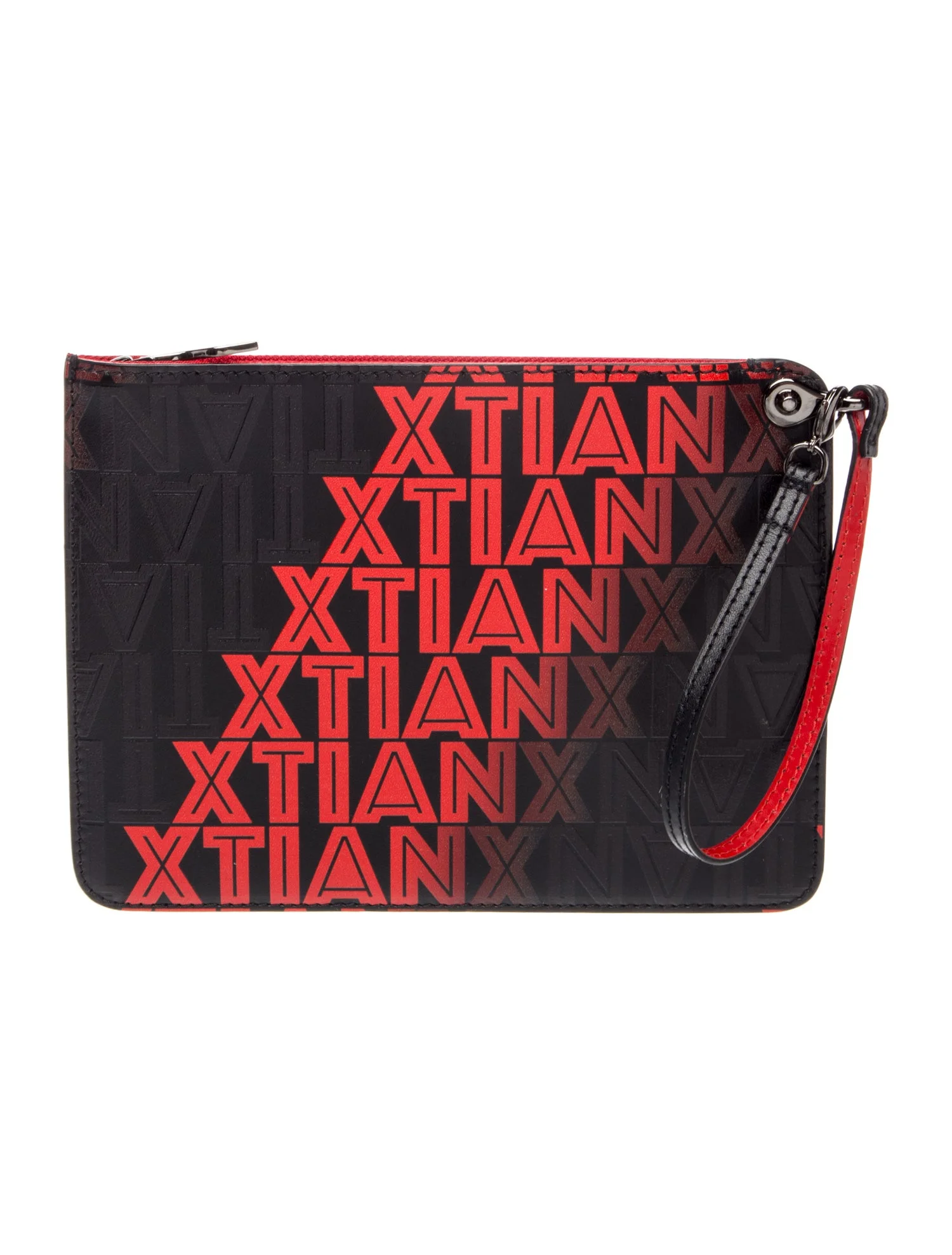 Christian Louboutin Leather Cabata Leather Flat Pouch Mini