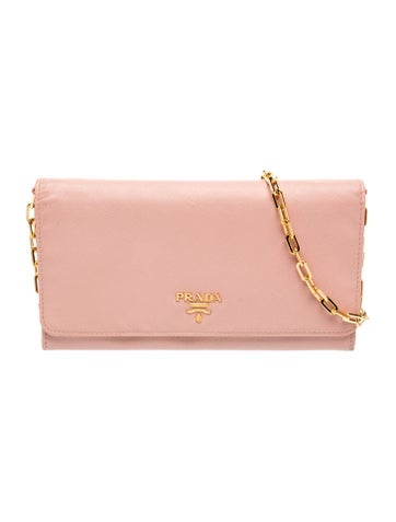 Saffiano Leather Wallet on a Chain