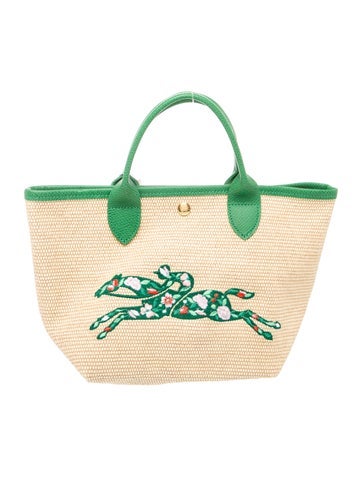 Raffia Top Handle Bag