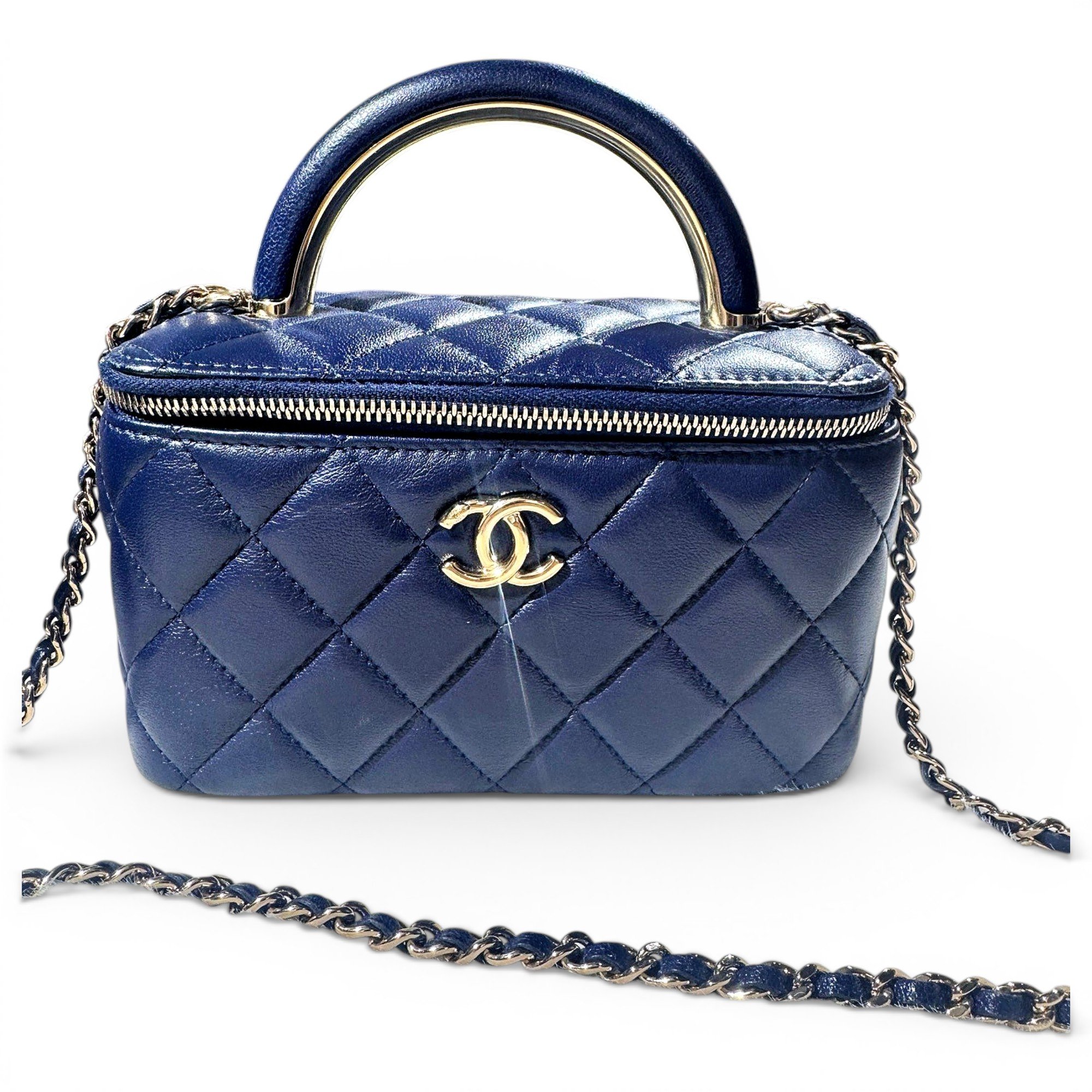 Chanel Vanity leather handbag