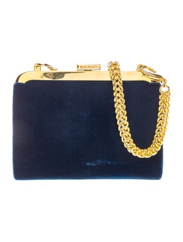 Balmain Velvet Evening Bag