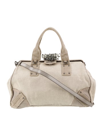 Canvas Large Bowler Bag