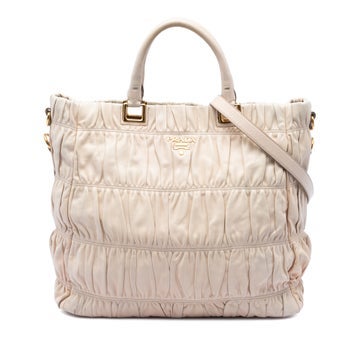 Leather Nappa Gaufre Satchel
