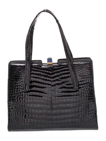 Leather Top Handle Bag