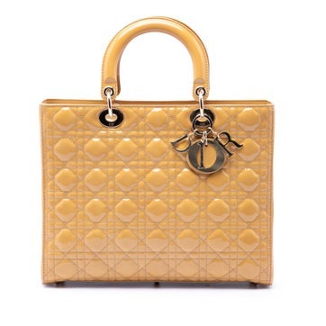 Large Patent Cannage Lady Dior
